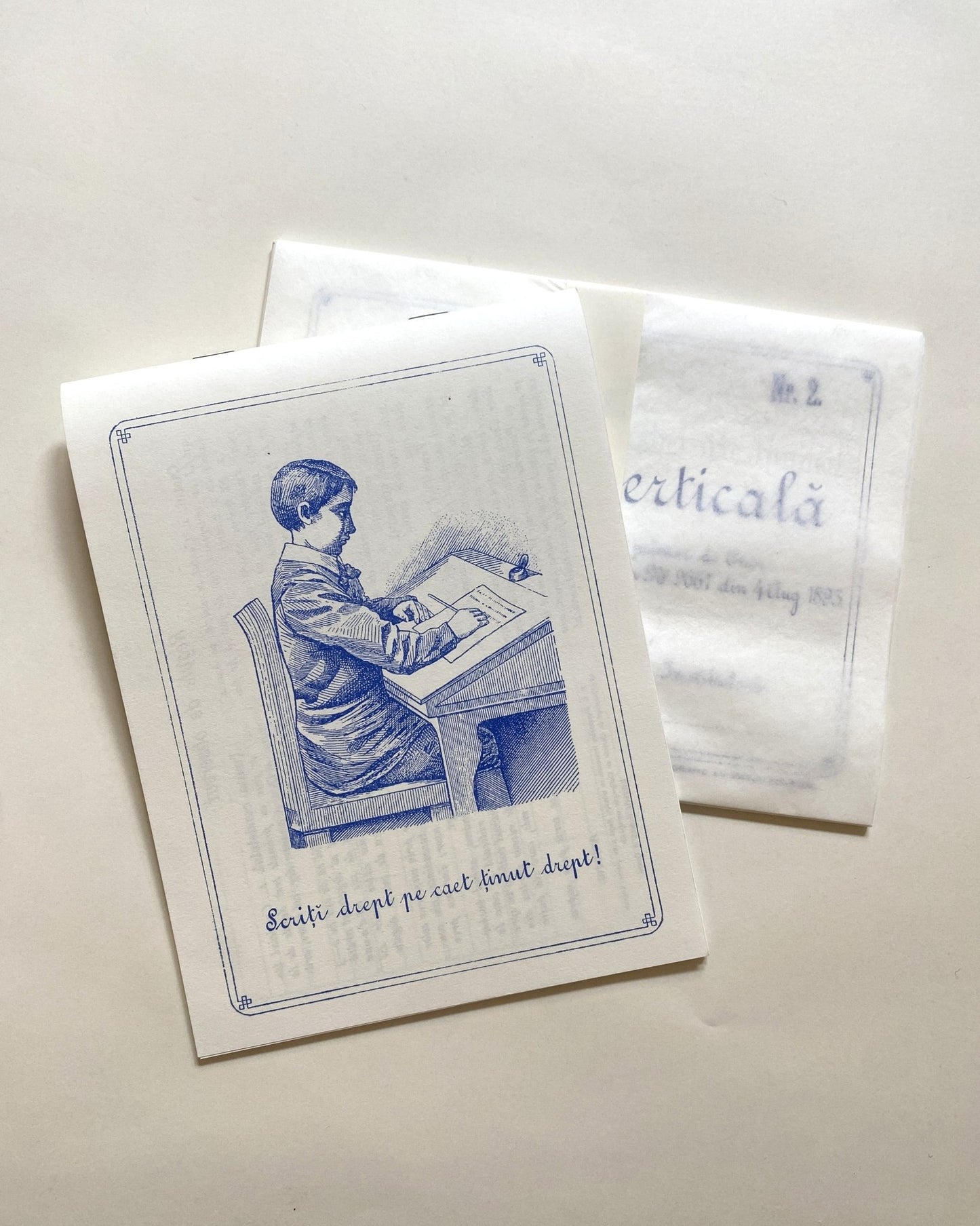 Caiet de Caligrafie Verticală