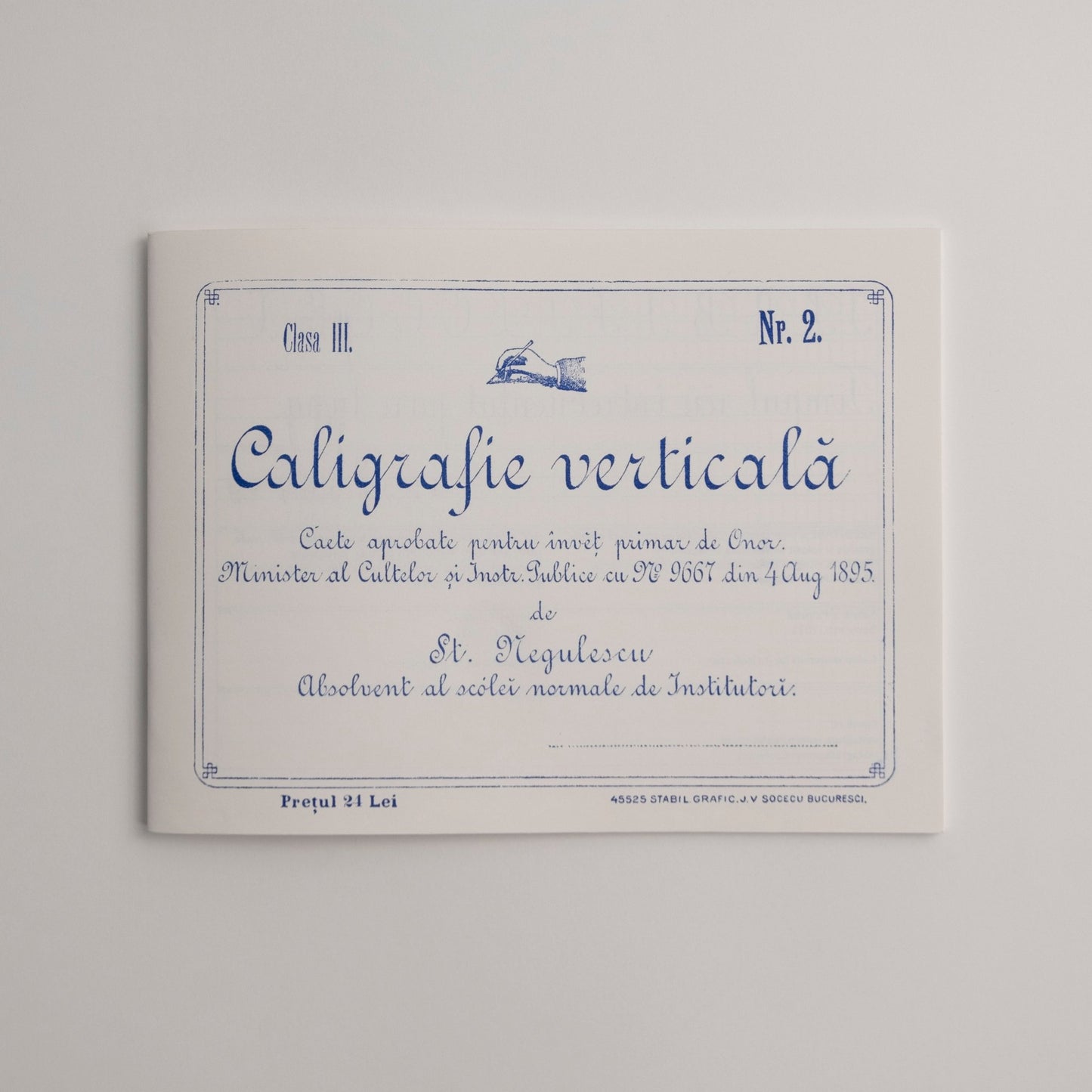 Caiet de Caligrafie Verticală