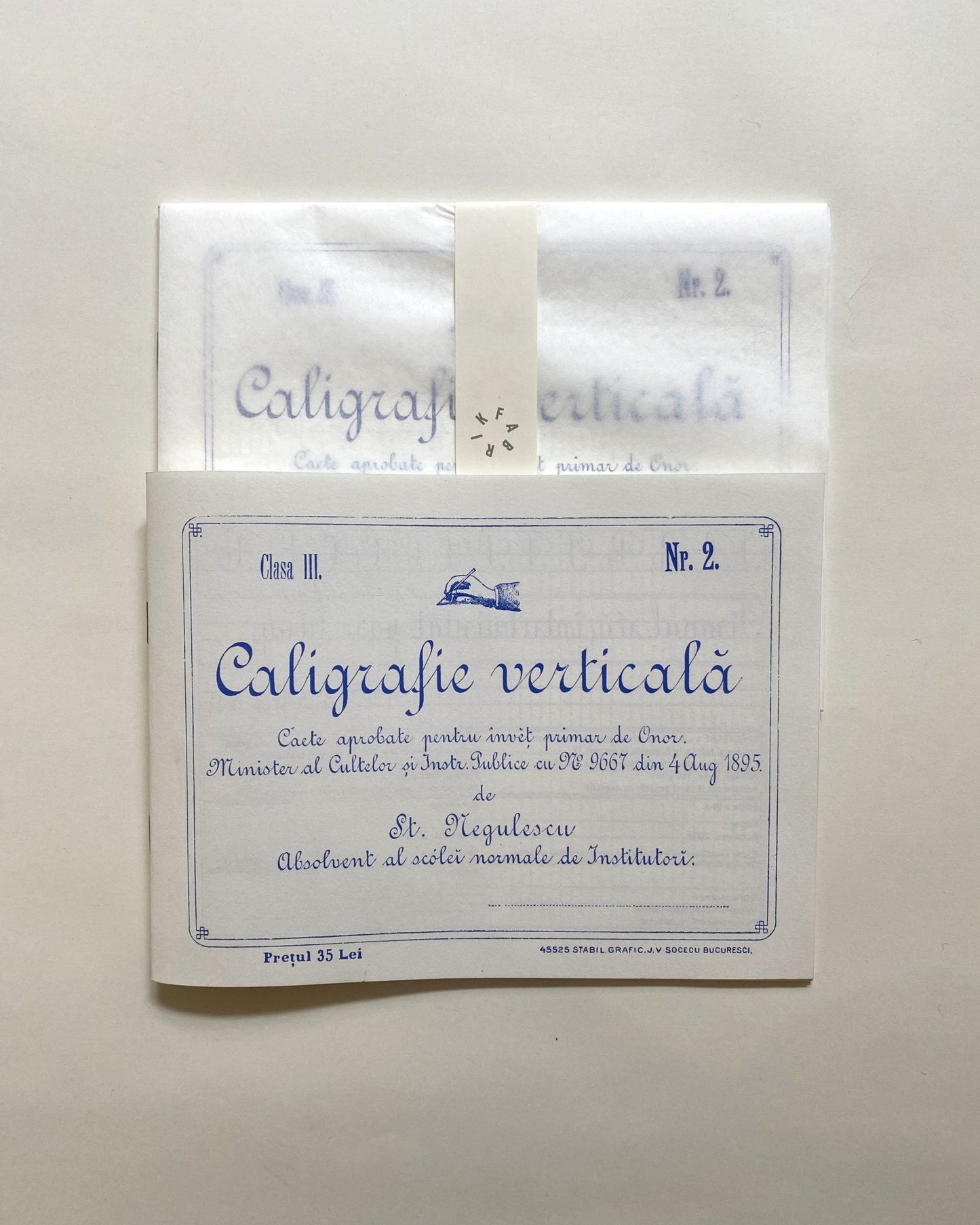 Caiet de Caligrafie Verticală